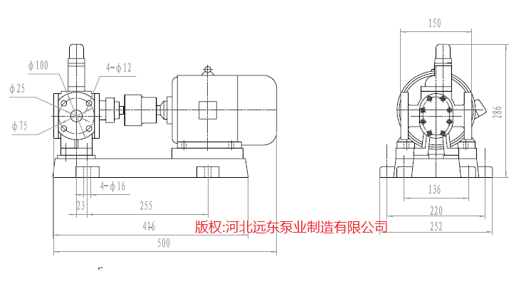 圓弧齒輪泵裝配圖